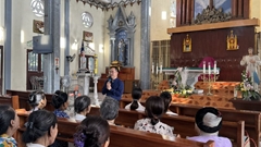 Caritas Hưng Hóa thúc đẩy Linh đạo Bác ái và tiếp nhận tân hội viên Caritas tại Giáo xứ Tiên Kiên